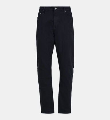 Tapered Cotton Denim Pants