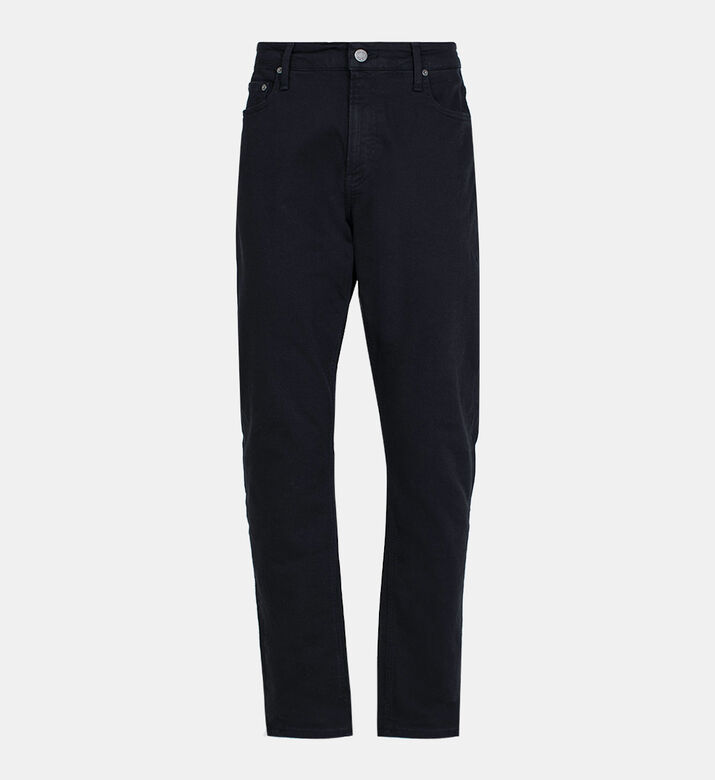 Tapered Cotton Denim Pants
