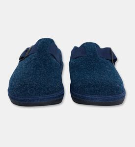 Salvi Metal Buckle Wool-blend Mules, Blue, Eu-40, Packshot View