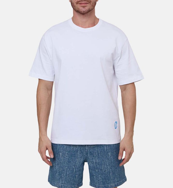 Organic Cotton Straight-cut Crewneck T-shirt