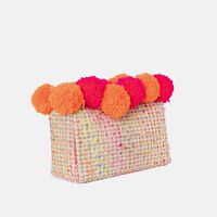 Woven Pom-poms Pouch