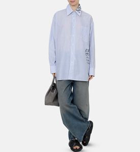 Cotton Stripped Logo-print Shirt Cotton Stripped Logo-print Shirt