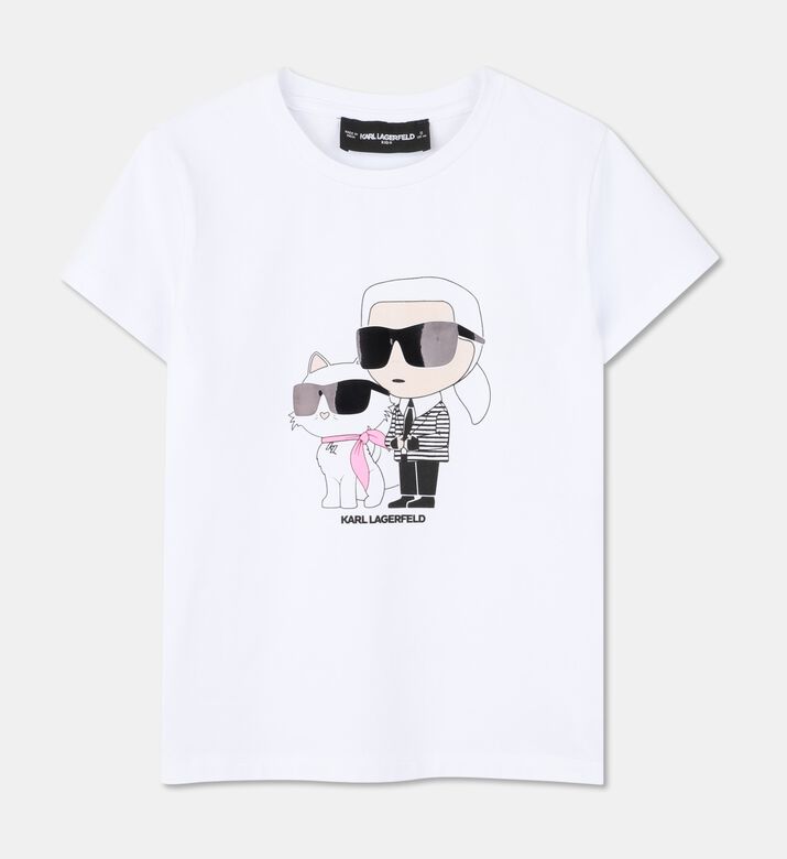 Karl Lagerfeld Logo-detail Duo Graphic T-shirt, Packshot View