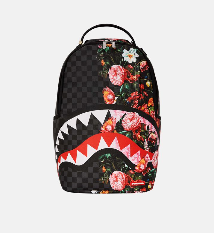 Floral Check Shark Backpack