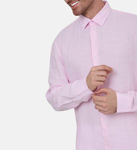 قميص كتان بصف أزرار