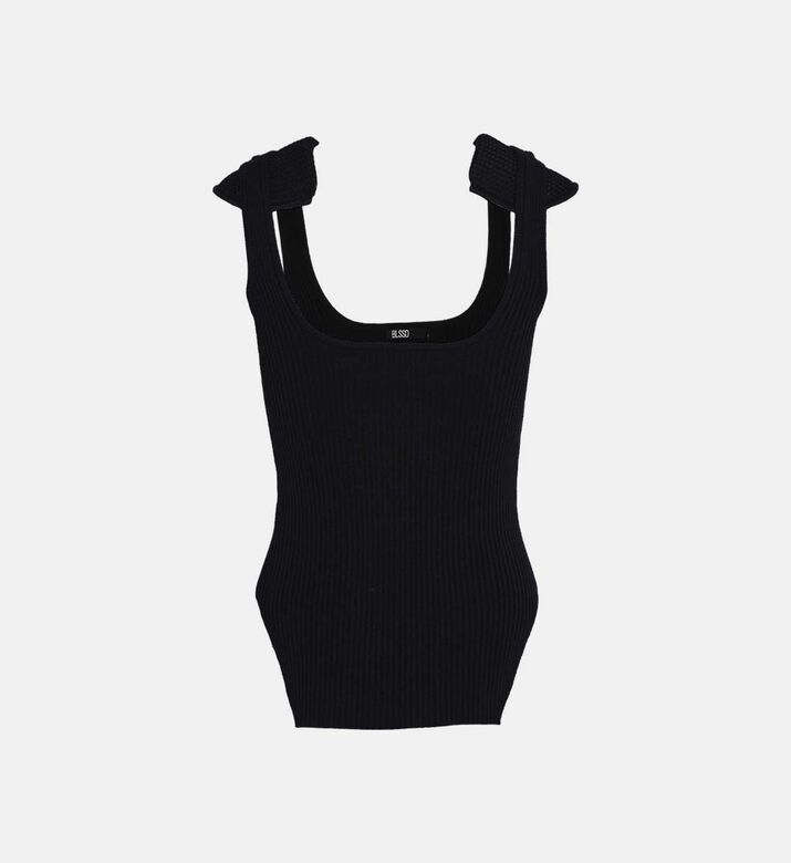 Shoulder Pads Knit Tank