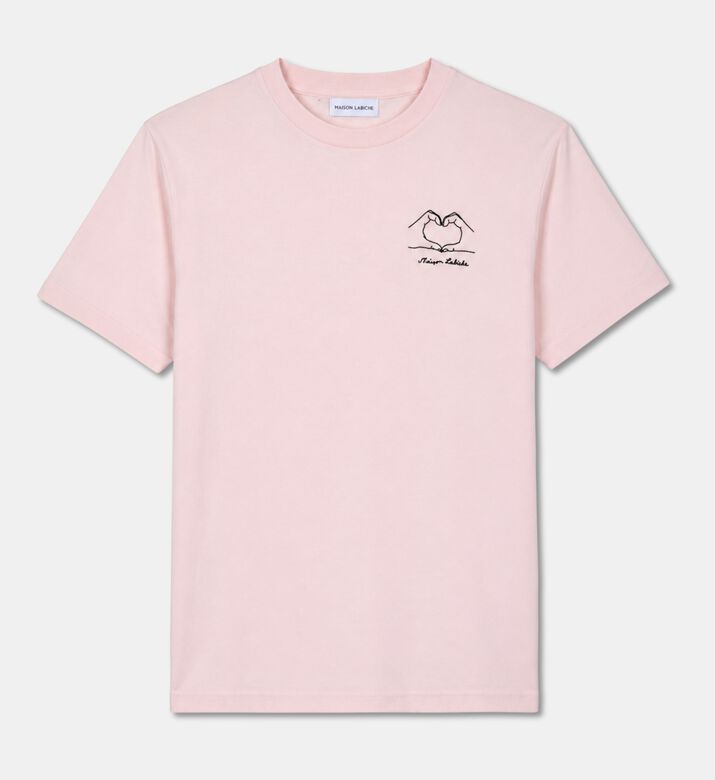 Maison Labiche Organic Cotton Heart-embroidery T-shirt, Packshot View
