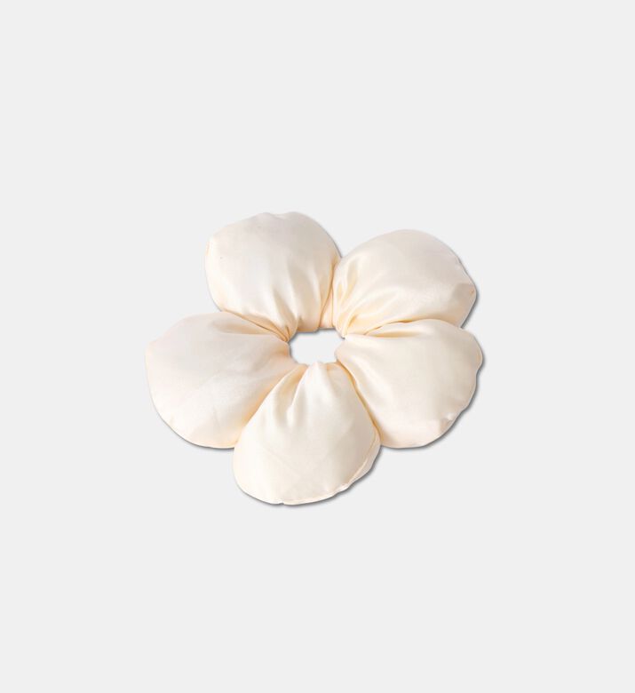 StickyBestie Scrunchie Flower, White, Packshot View