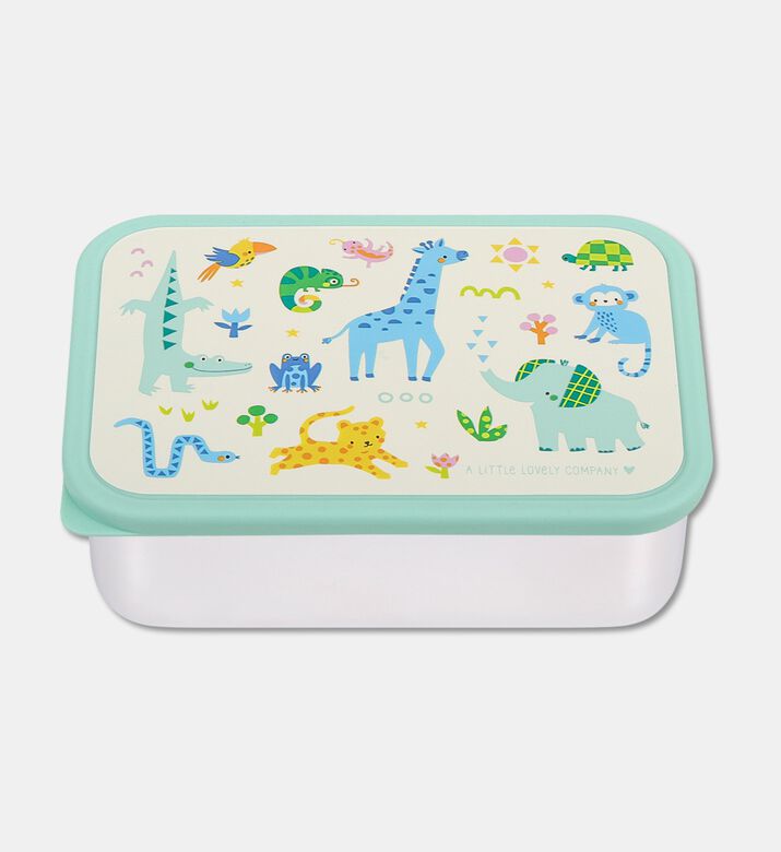 A Little Lovely Company Steel Lunch Box - Jungle, Packshot View
