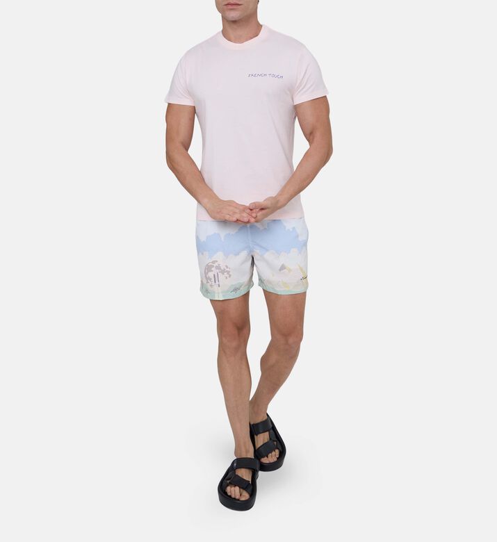 تيشيرت قصير الأكمام مطرز