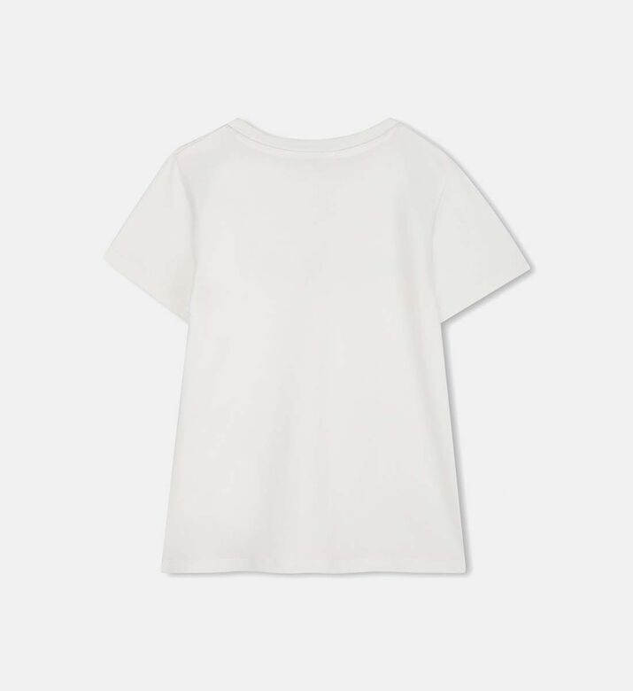 Metallic-effect Printed T-shirt