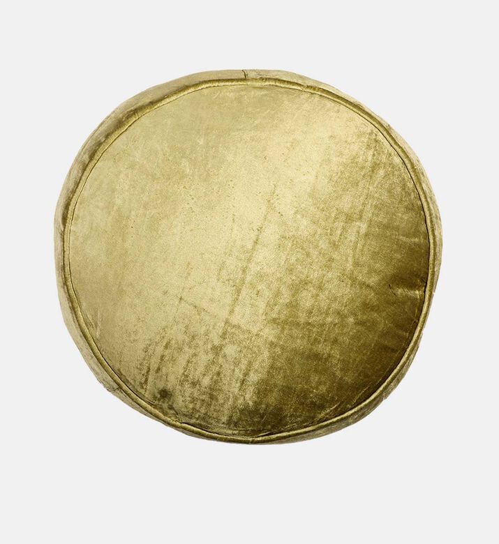 Feona Velvet Round Filled And Vaccumed Cushion