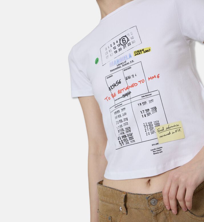 MM6 Logo-print Regular-fit T-shirt, Model View