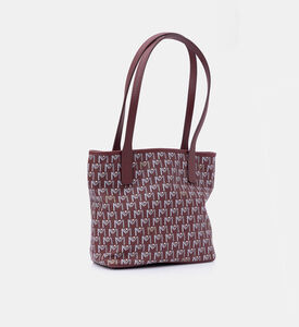 Maya.M Vegan Leather Micro Tote Bag, Burgundy, Packshot View