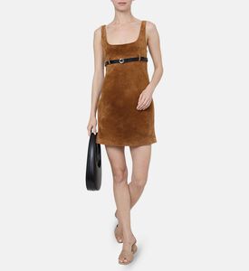 Sleeveless Suede Dress