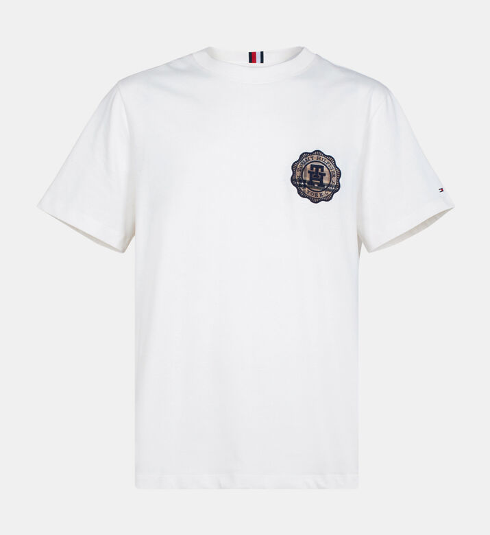 Cotton Monogram Plaid Logo T-shirt