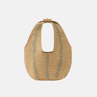 Curved Logo Label Hobo Bag