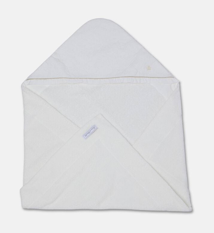 Tartine et Chocolat Delicatesse Floral-embroidery Towel, Off-white, Packshot View