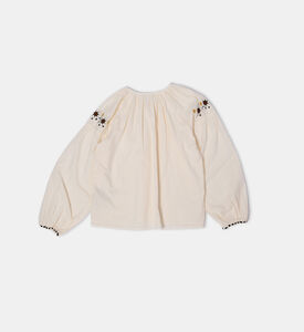 Long-sleeve Embroidered Top