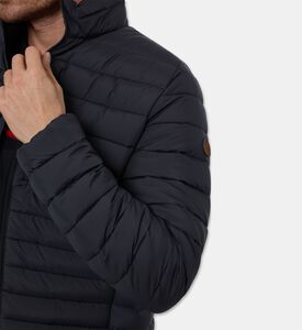 Save the Duck Puffy High Neck Long-sleeve Jacket, Black, Xl, Model View