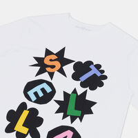 Multicolored Logo Printed Cotton T-shirt