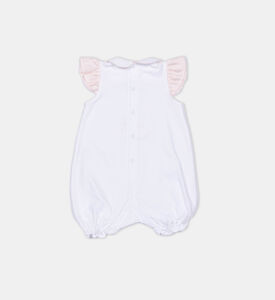 رومبر قطن بتطريز دب قطن