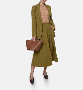 Forte-Forte Linen-blend Notched Lapels Jacket, Model View