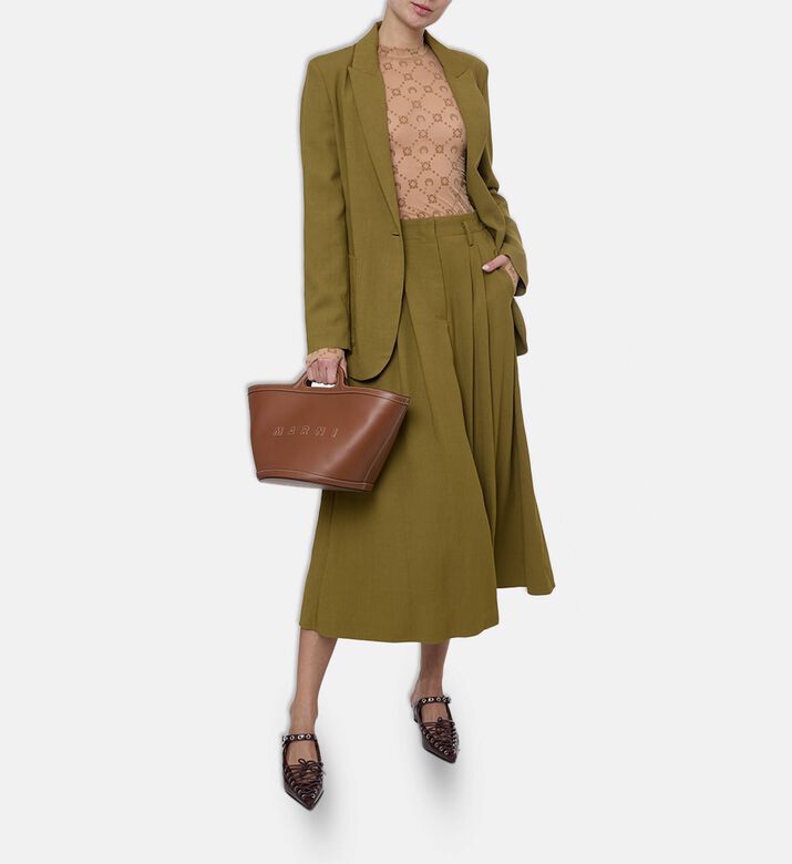 Forte-Forte Linen-blend Notched Lapels Jacket, Model View