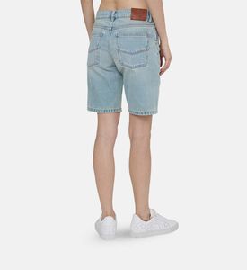 شورت سادي جينز متعدد الجيوب