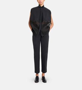 Sleeveless Button-down Shirt