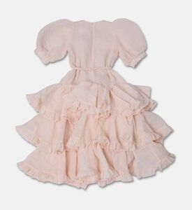 Poca and Poca Ruffle Short-sleeve Round Neck Dress, Packshot View