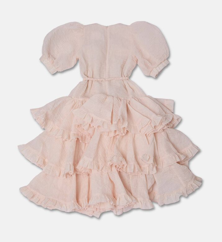 Poca and Poca Ruffle Short-sleeve Round Neck Dress, Packshot View