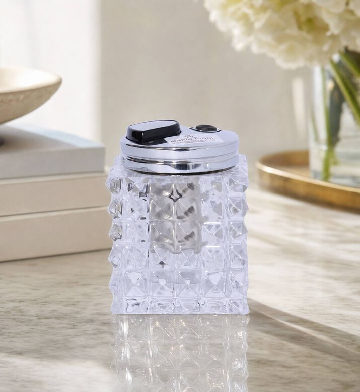 Mario Cionni Luxe Crystal Square Lighter, Model View