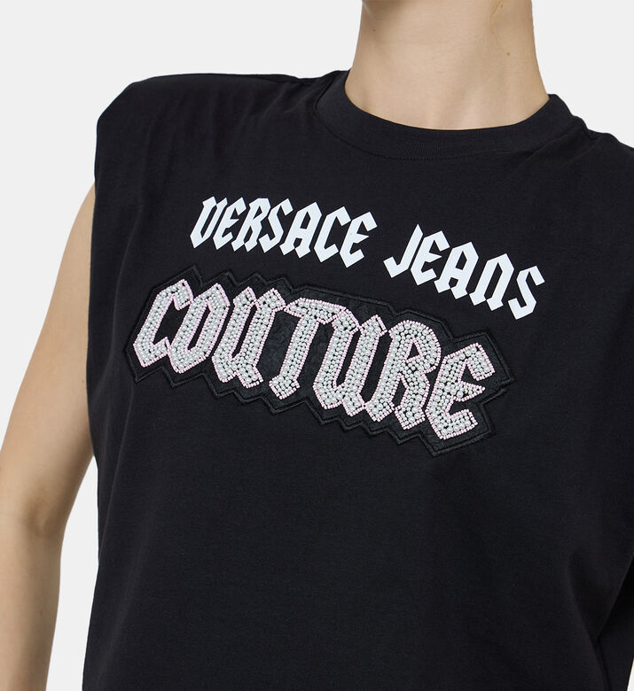 Cotton Sleeveless Crop Top