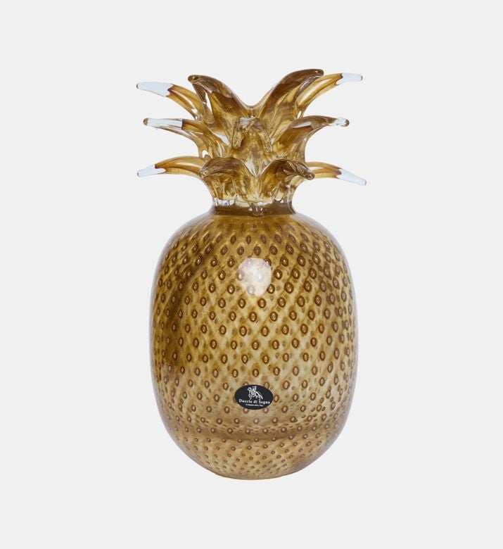منحوتة بشكل أناناس كريستالية