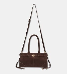 Manc Baby Jane Suede Leather Shoulder Bag, Packshot View