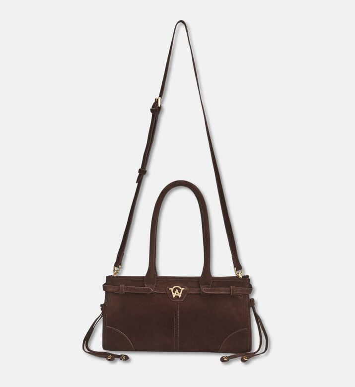 Manc Baby Jane Suede Leather Shoulder Bag, Packshot View