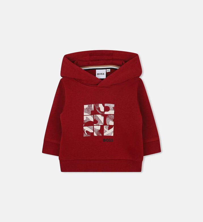 Brushed Cotton Fleece Hooded Sweatshirt