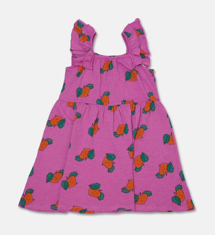 Bobo Choses Dress Tangerine, Packshot View
