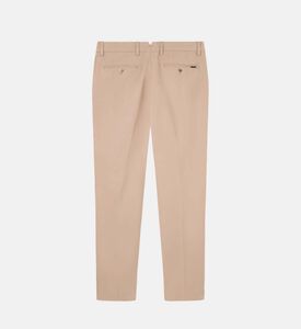 Chino Leather Cotton Loose Trousers
