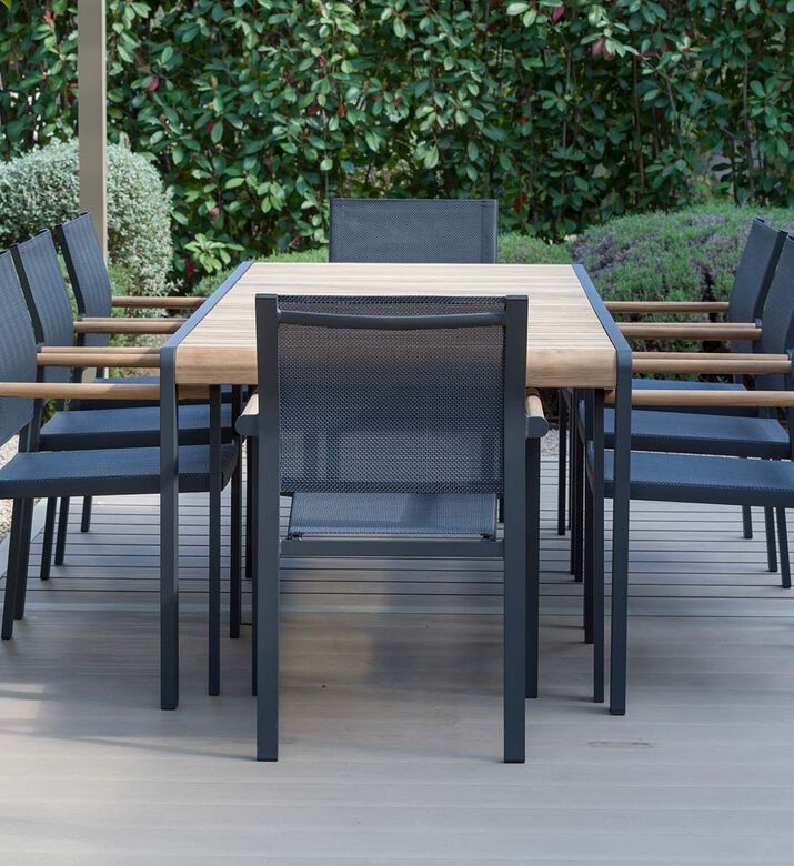 Lifestyle Garden Amber Dinning Table With 8-chairs, Packshot View