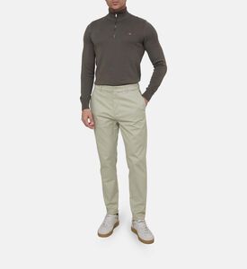 Cotton Stretch Tapered Trousers