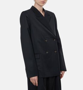 Ganni Double-breasted Closure Blazer, Model View