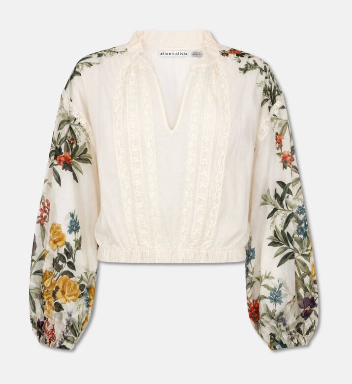 Alice + Olivia Cassie Floral Blouson Top, Packshot View