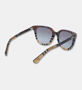 Burberry Phantos-shaped Check Pattern Sunglasses, Packshot View