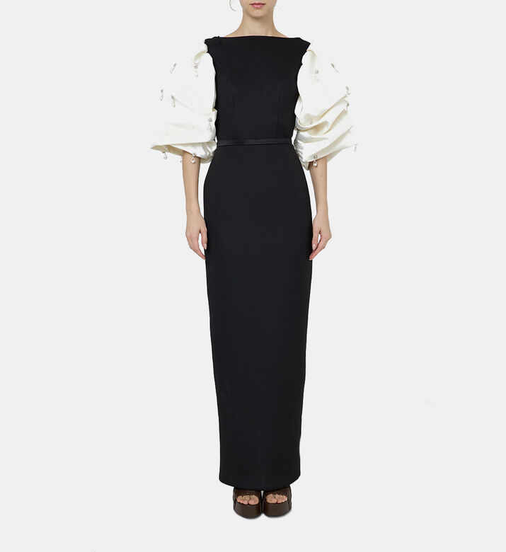 Puff Sleeve Maxi Dress