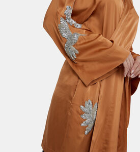 كيمونو ساتان حريري مطرز