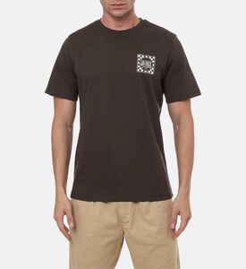 Les Deux Goods Printed Short-sleeve T-shirt, Brown, L, Model View