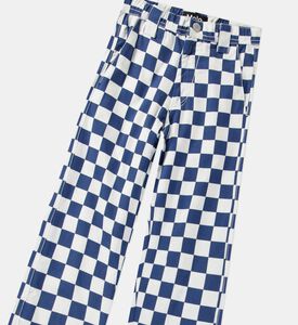 Ataru Blue Check Elastic Waist Pants