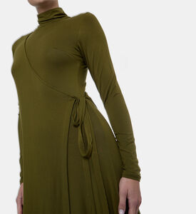 Bouguessa Jade Wrap Maxi Dress, Model View